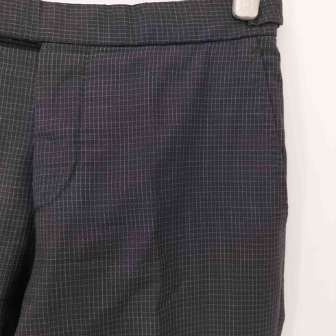 ラルフローレン RALPH LAUREN イタリア製 ウールギャバ 格子柄 2B テーラードジャケット サイドアジャスター ノータックスラックス スーツセットアップ  レディース  34S